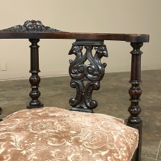 19th Century Italian Renaissance Corner Armchair
