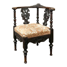 19th Century Italian Renaissance Corner Armchair