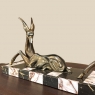 Art Deco Period Bronze Statue of Deer & Gazelle on Marble Base