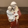 19th Century Black Forest Wall Shrine with Porcelain St. Anthony of Padua & Jesus