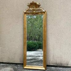 Antique Italian Giltwood Neoclassical ~ Louis XIV Dressing Mirror