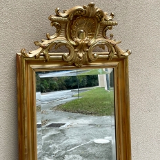 Antique Italian Giltwood Neoclassical ~ Louis XIV Dressing Mirror