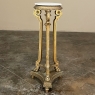 19th Century French Louis XVI Giltwood Pedestal with Carrara Marble Top