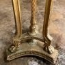 19th Century French Louis XVI Giltwood Pedestal with Carrara Marble Top