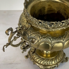 19th Century French Napoleon III Period Brass Jardiniere