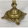 19th Century Cast Brass Crucifix with Pair of Matching Candlesticks