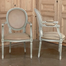 Louis XVI style, upholstered dining chairs, set of 6 – Cal-a-Vie Antique  Boutique