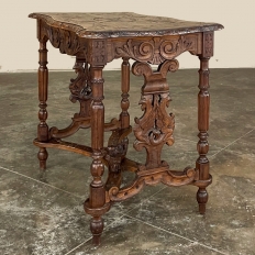 19th Century Italian Renaissance Walnut End Table ~ Center Table
