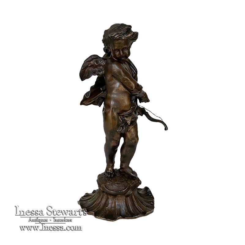 19th Century French Bronze Statue of Cupid