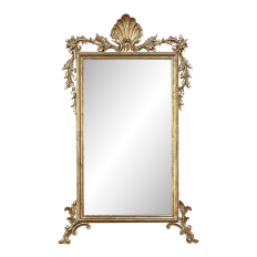 Antique Italian Baroque Giltwood Mirror