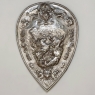 Antique Decorative Nickel-Plated Brass Wall Shield