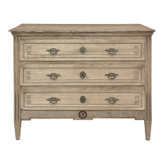 18th Century French Louis XVI Period Commode in Stripped Oak