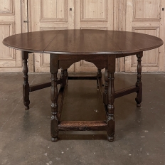 19th Century French Gate Leg Drop Leaf Dining Table ~ Sofa Table
