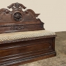 19th Century French Napoleon III Period Walnut Hall Bench
