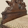 19th Century French Napoleon III Period Walnut Hall Bench