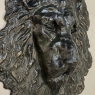 19th Century Bronze Casting of Lion's Head