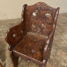 Set of 4 Antique Black Forest Style Sycamore Armchairs ~ Game Table Chairs
