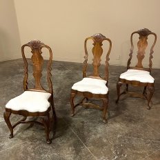 Set of 8 Queen Anne Dining Chairs includes 2 Armchairs
