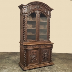 19th Century French Renaissance Revival Hunt Bookcase