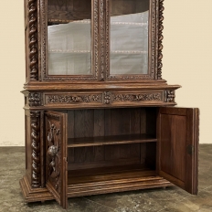 19th Century French Renaissance Revival Hunt Bookcase