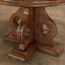 Antique French Round Oak Coffee Table
