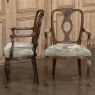 Pair Antique Queen Anne Armchairs