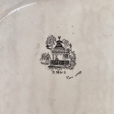 19th Century W. S. Stafford & Co. Transferware Platter