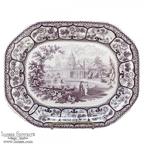 19th Century Scottish Transferware Platter