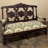 19th Century Renaissance Revival Louis XIII Style Sofa in Solid Oak