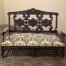 19th Century Renaissance Revival Louis XIII Style Sofa in Solid Oak