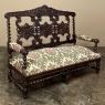 19th Century Renaissance Revival Louis XIII Style Sofa in Solid Oak