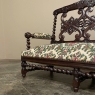 19th Century Renaissance Revival Louis XIII Style Sofa in Solid Oak