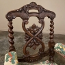 19th Century Renaissance Revival / Louis XIII Style Barley Twist Armchairs in Solid Oak