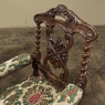 19th Century Renaissance Revival / Louis XIII Style Barley Twist Armchairs in Solid Oak