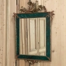 19th Century French Louis XV Painted & Gilded Mirror