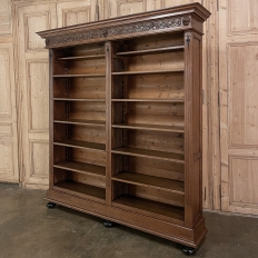 Grand 19th Century French Renaissance Open Bookcase