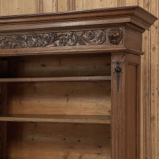 Grand 19th Century French Renaissance Open Bookcase