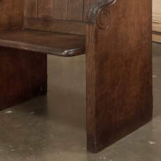 19th Century French Gothic Bench ~ Choir Stall