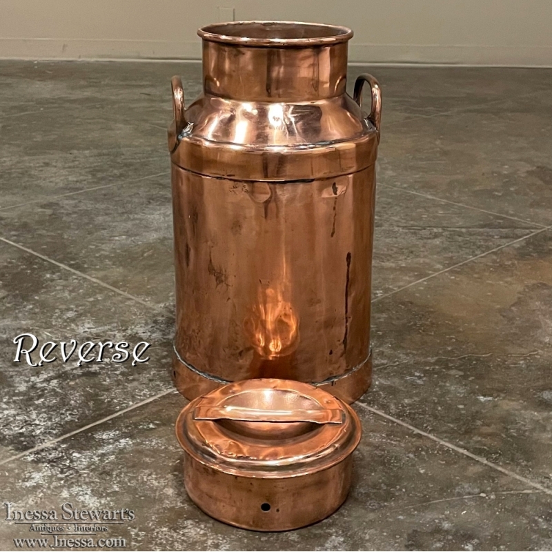 Antique Copper Milk Can