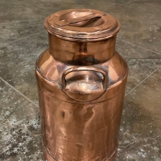 Antique Copper Milk Can