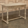 19th Century Country French Writing Table in Stripped Oak
