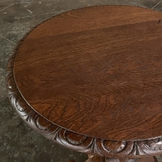 Antique Renaissance Round End Table ~ Gueridon