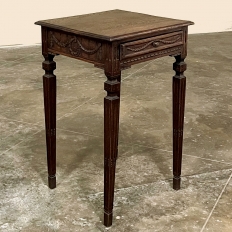 Antique Country French Neoclassical Louis XVI End Table ~ Lamp Table