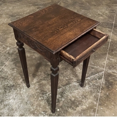 Antique Country French Neoclassical Louis XVI End Table ~ Lamp Table