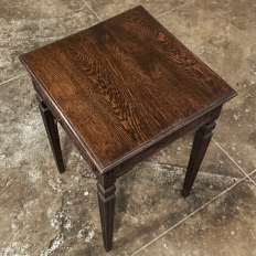 Antique Country French Neoclassical Louis XVI End Table ~ Lamp Table