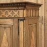 18th Century Swedish Neoclassical Armoire with Inlay in Stripped Oak