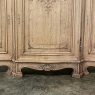 Antique Liegoise Louis XIV Step Front Buffet in Stripped Oak