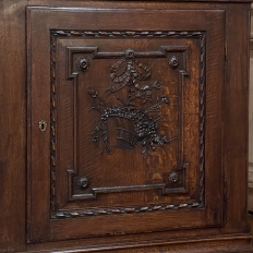 19th Century French Louis XVI Hand-Carved Corner Cabinet