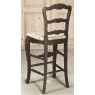 Country French Solid Oak Bar Stool in White