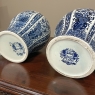 Pair Antique Delft Lidded Urns by Boch of Holland